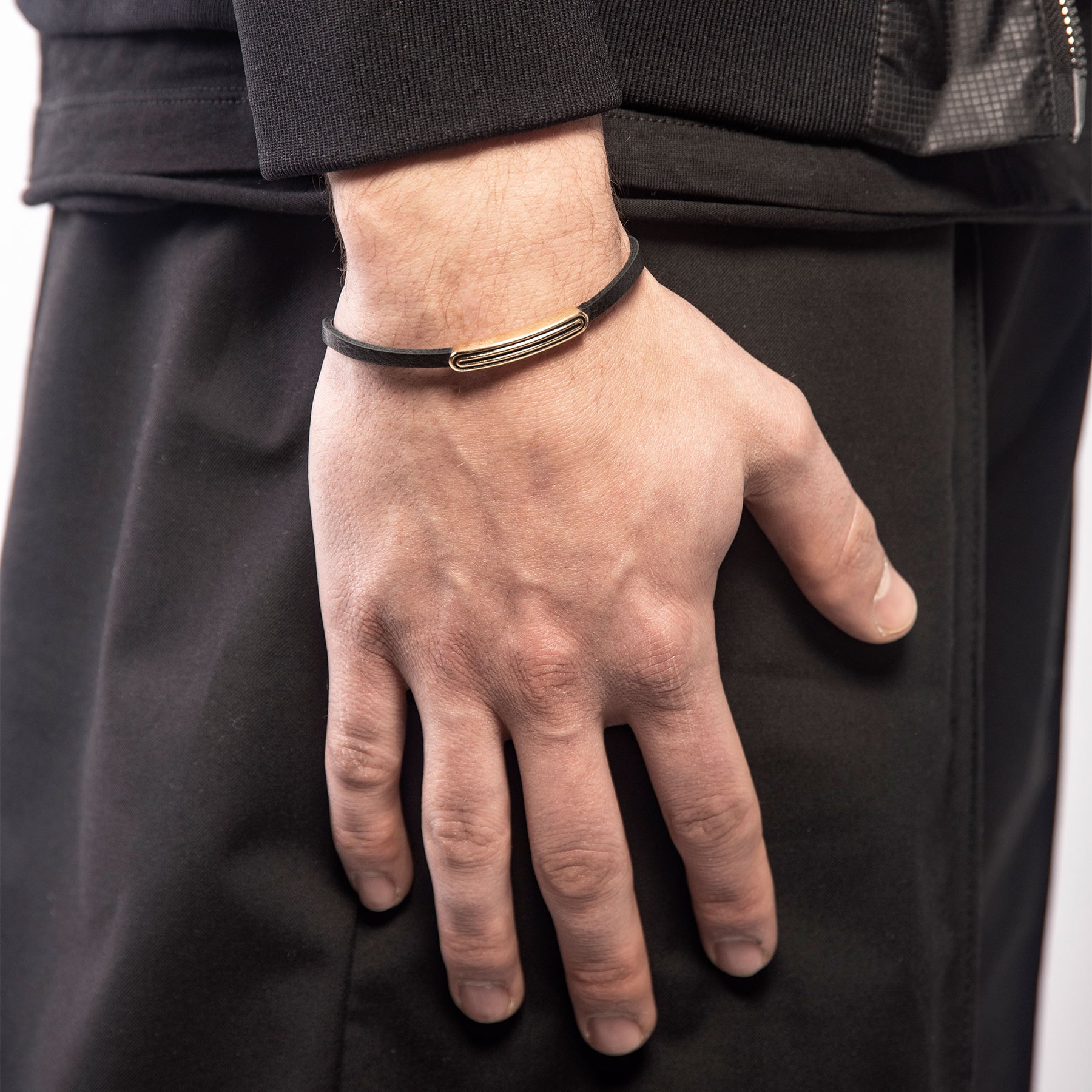 ACIES Ipnotic ID Leather Bracelet