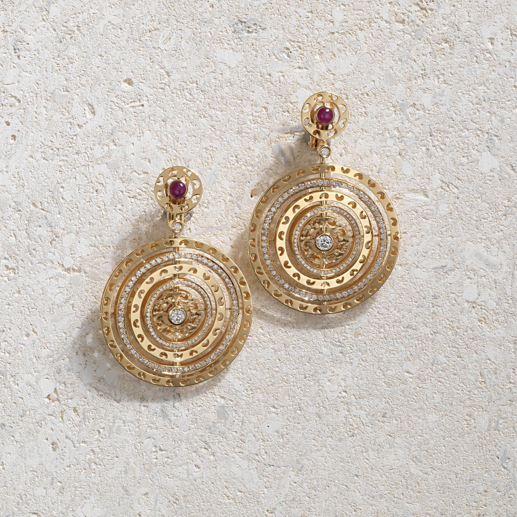 Amaia Twilight Earrings with White Diamonds