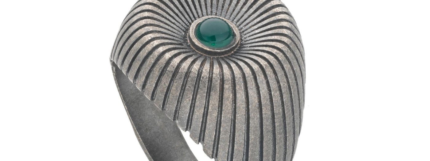 Marco Dal Maso Calyx Ring with Green Agate
