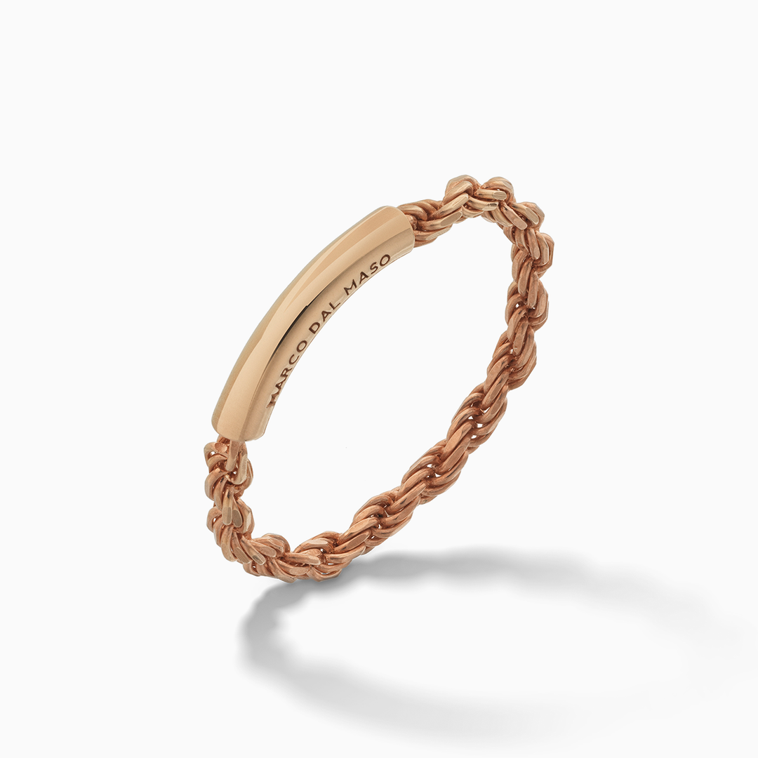 ULYSSES Cord 18K Rose Gold Vermeil Ring-Standard View