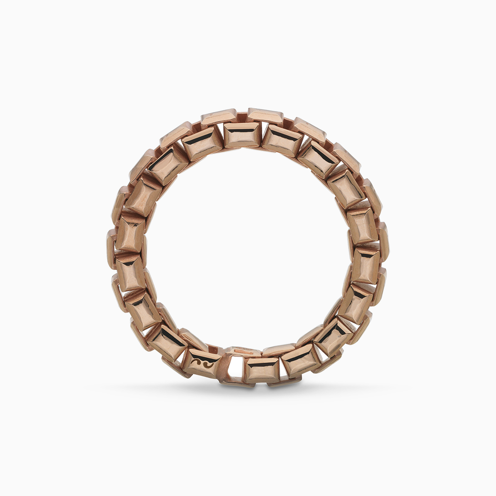 ULYSSES Tubular 18K Polished Rose Gold Vermeil Ring