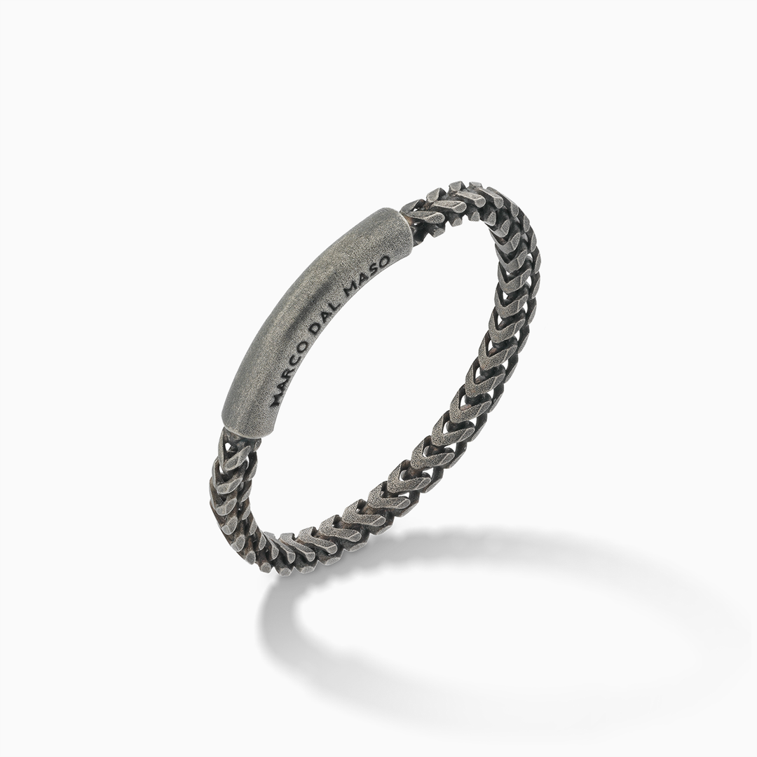 ULYSSES Chain Oxidized Ring with Contemporary Style-Standard View