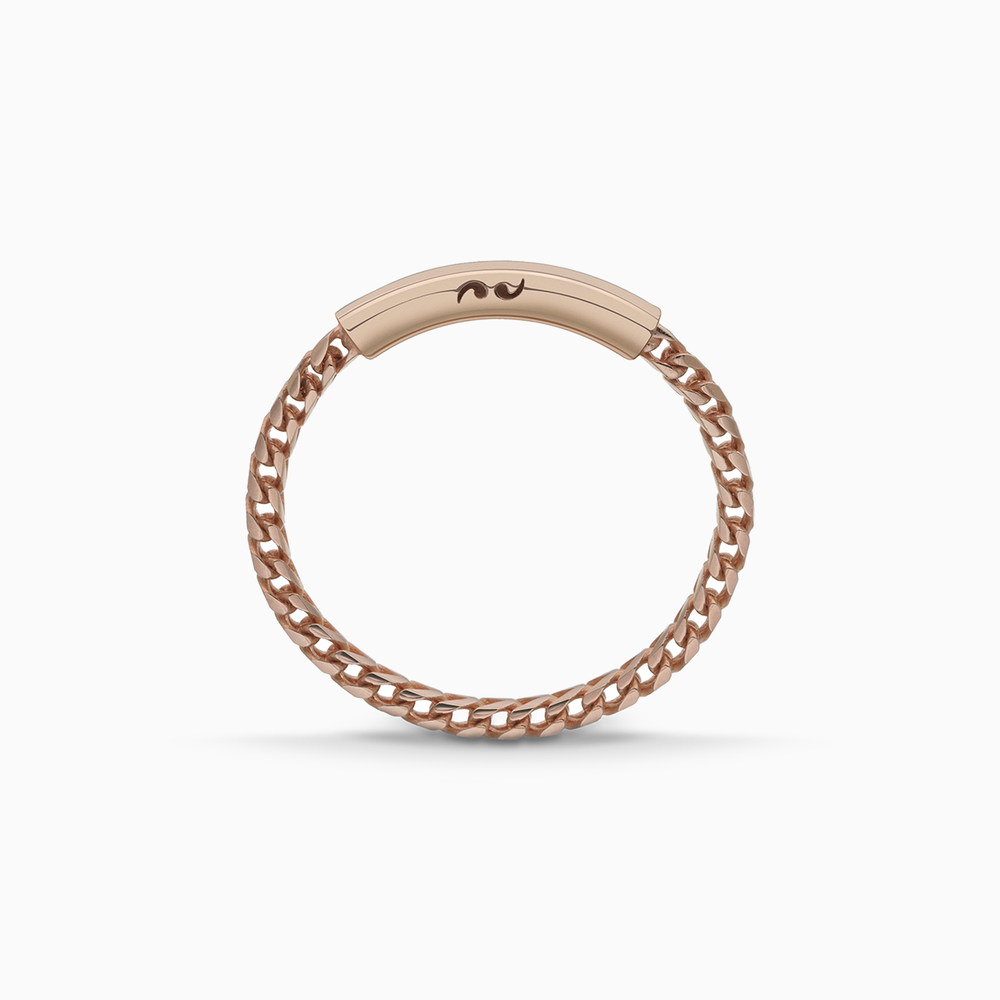 ULYSSES Chain 18K Rose Gold Vermeil Ring