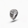 MONETA Matte Initial R Ring