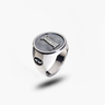 MONETA Silver Initial I Ring