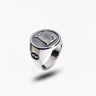 MONETA Silver Initial L Ring