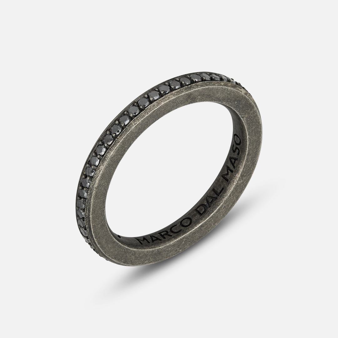 DIAMONDS'N'ROSES ETERNITY RING, Black Diamonds