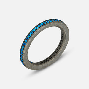 DIAMONDS'N'ROSES ETERNITY RING, Blue Sapphires