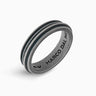ACIES SLIM BAND, Oxidized Silver & Green Enamel