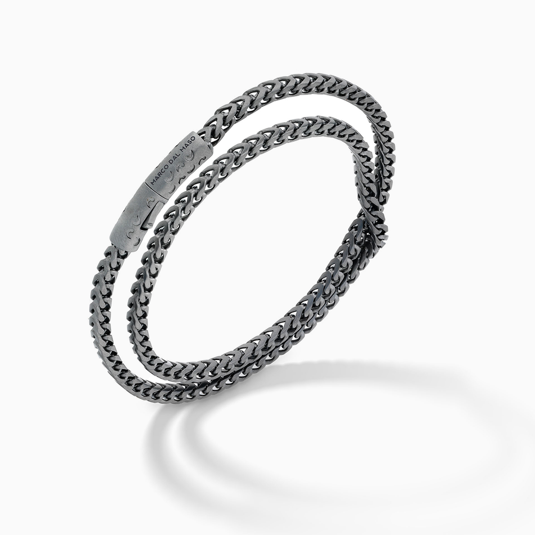 ULYSSES Double Wrap 8mm Chain Bracelet with Sophisticated Look-Standard View