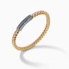 ULYSSES Single Wrap 10mm Chain Bracelet with 18kt Yellow Gold Vermeil and Oxidized Silver-Standard View