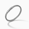 ULYSSES 10mm Single Wrap Burnished Silver Bracelet with Sleek Finish-Standard View