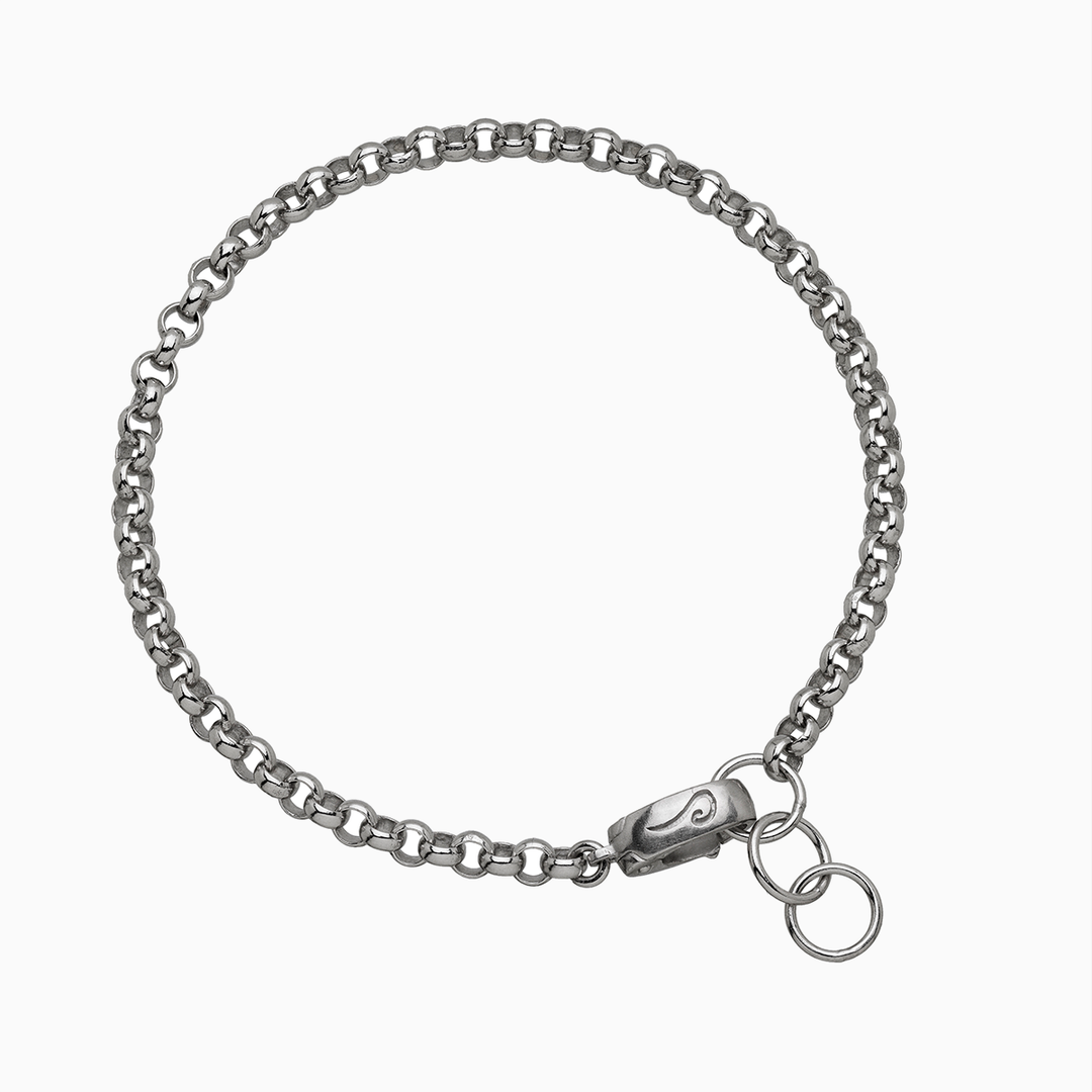 ULYSSES Polished Silver Bracelet with Sleek Finish-Standard View