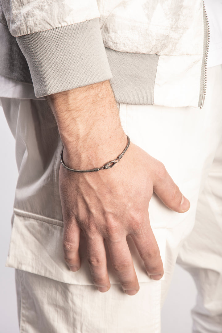 ULYSSES Classy Bracelet with Oxidized Silver and Elegant Design-Lifestyle Image