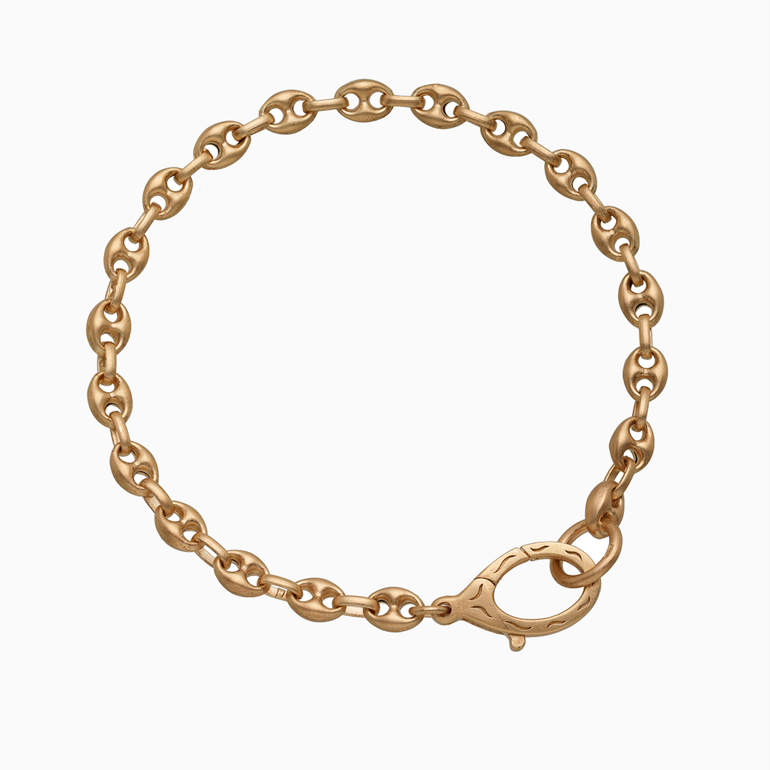 ULYSSES Marine 18K Yellow Gold Matte Vermeil Bracelet with Stylish Design-Standard View