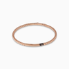 ULYSSES 18K Rose Gold Vermeil Bracelet with Black Diamond and Brown Enamel-Standard View