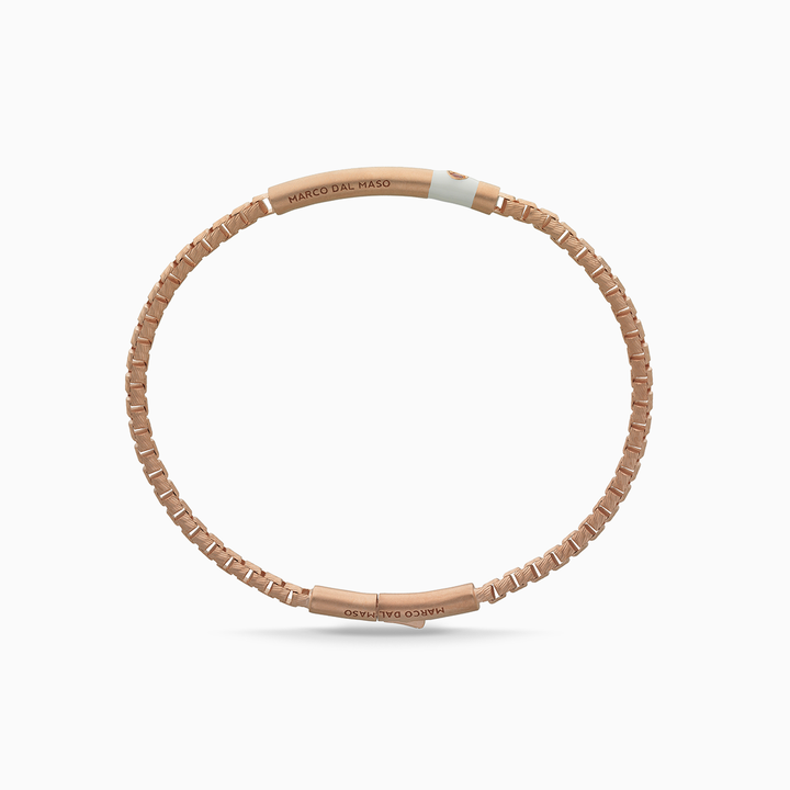 ULYSSES 18K Rose Gold Vermeil Bracelet with Red Sapphires and Ivory-Straight View