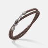 LINK Double Wrap Enamel and Leather Bracelet