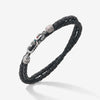 LINK Double Wrap Enamel and Leather Bracelet