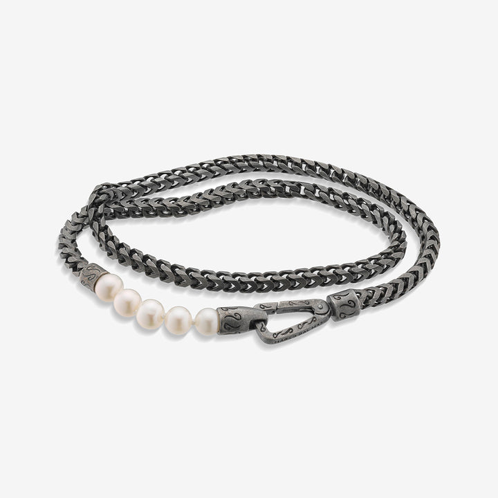 Ulysses Double Wrap Beaded Chain Bracelet