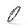 ULYSSES 10mm Single Wrap Bracelet with Black Pave Diamonds