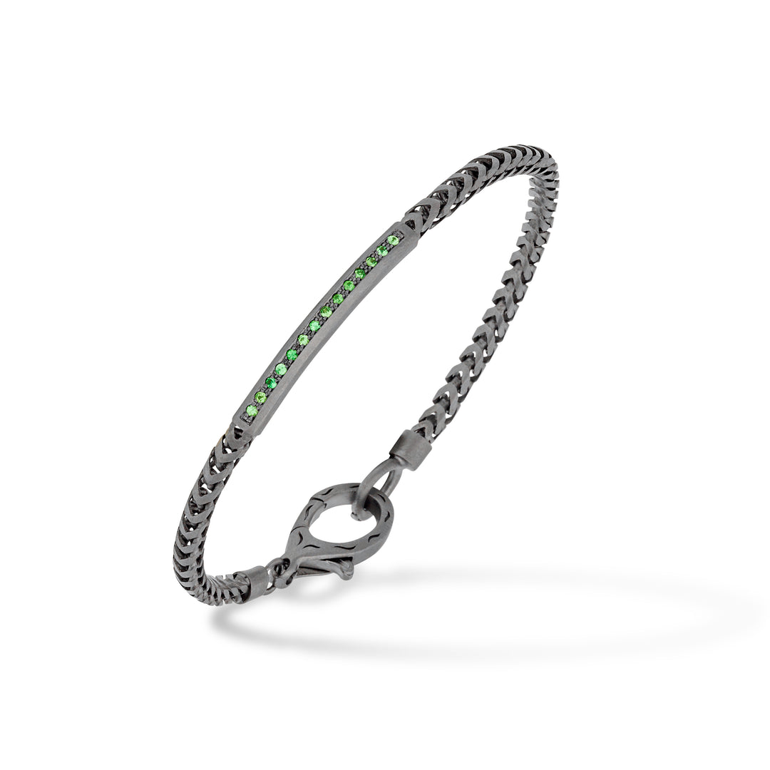 ULYSSES ID Bracelet With Tsavorite