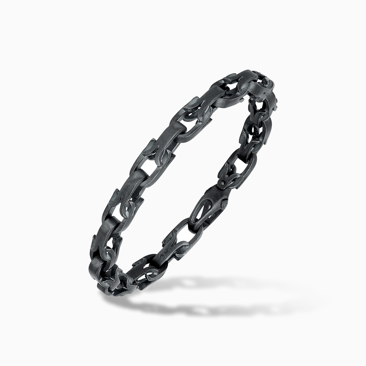 ULYSSES Crown Bracelet in Oxidized Silver-Standard View