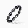 ULYSSES Diamonds Marine Chain Bracelet in Oxidized Silver with Black Diamonds and Enamel-Standard View