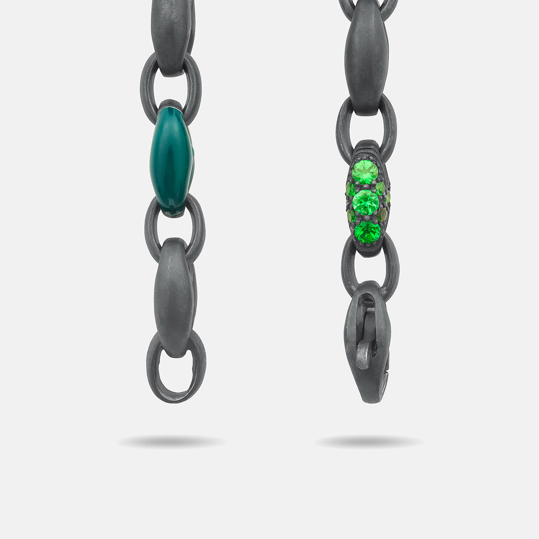 Marco Dal Maso Ulysses Marine Chain Bracelet Tsavorite-Straight View1