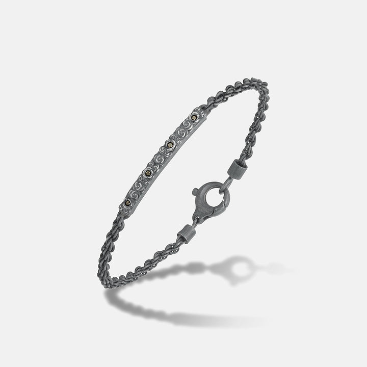 Diamonds N Roses Black Diamonds Bracelet-Standard View