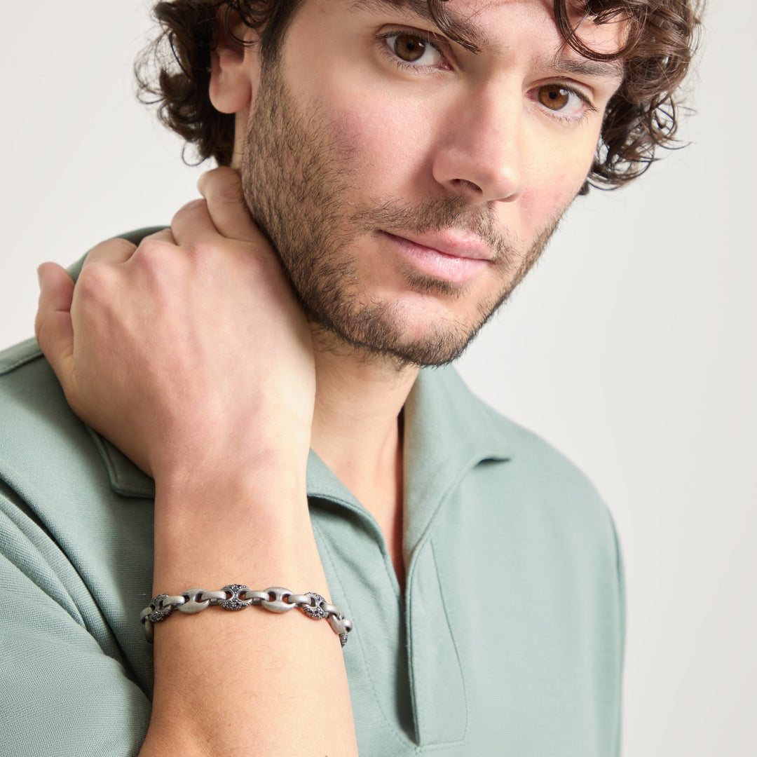 ULYSSES MARINE CHAIN ALTERNATE GEMSTONE BRACELET