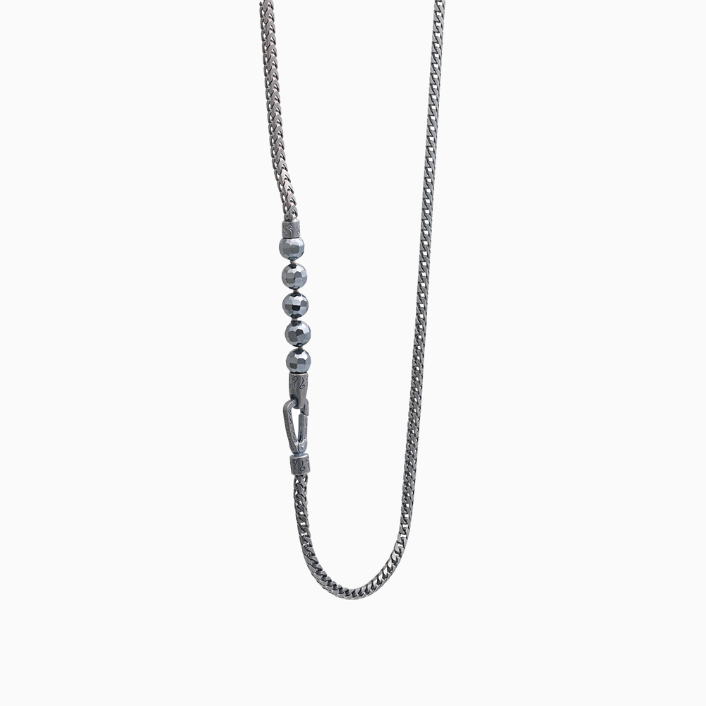 ULYSSES Hematite Chain Necklace