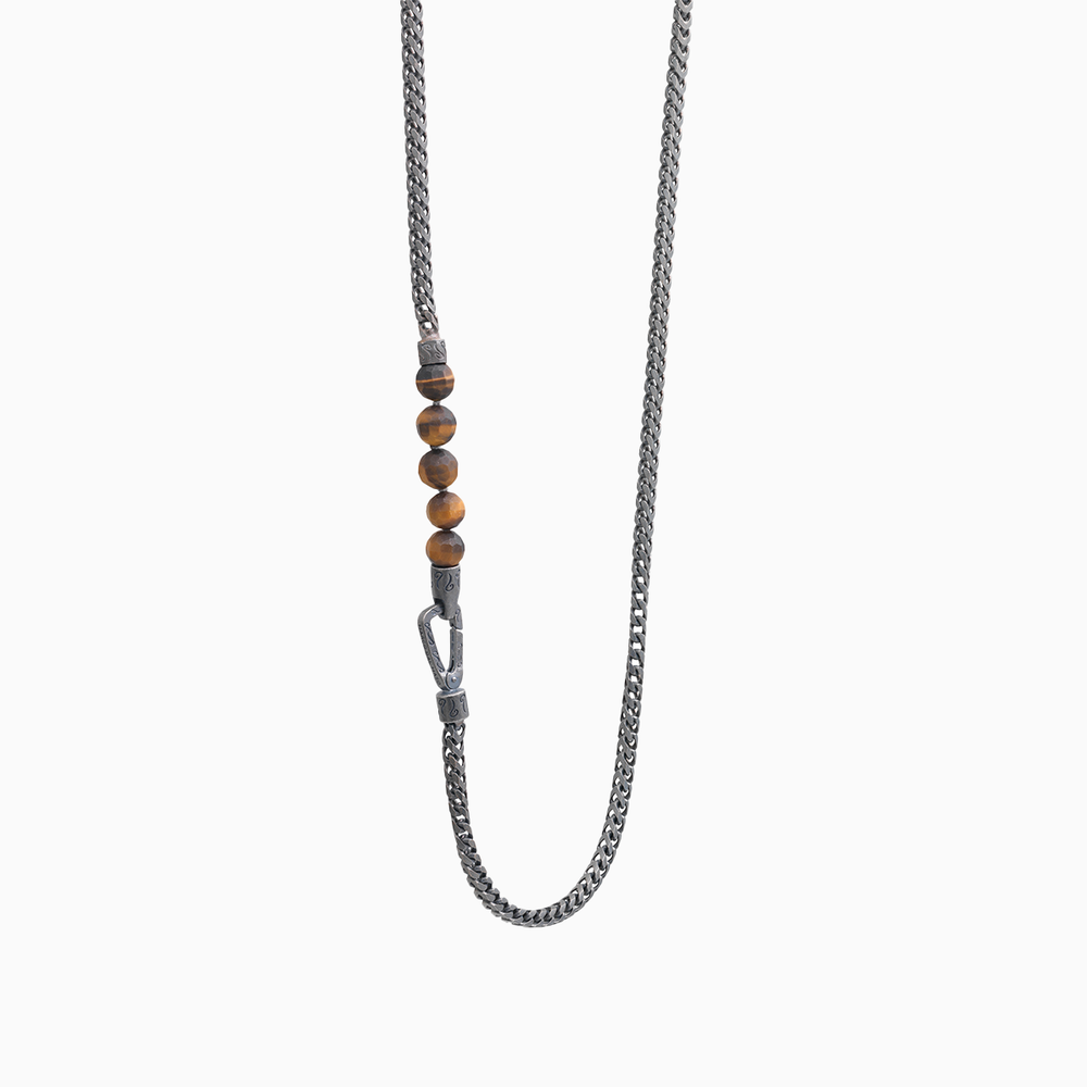 ULYSSES Tiger Eye Chain Necklace