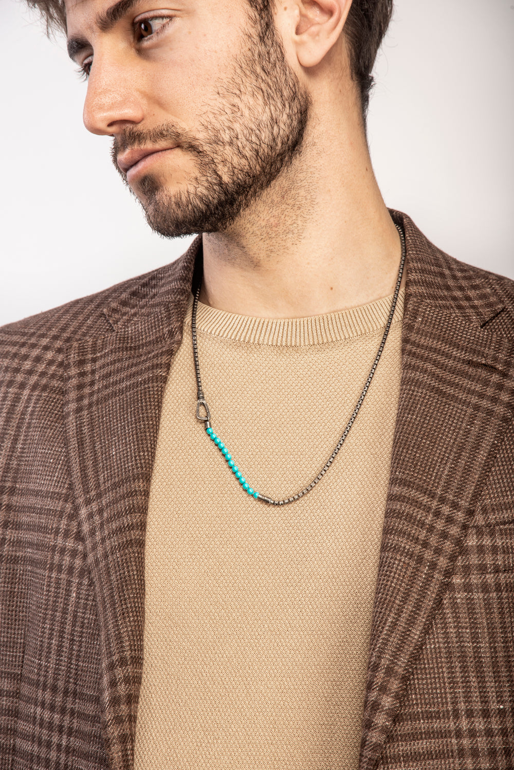 ULYSSES Mini Turquoise Beaded Necklace