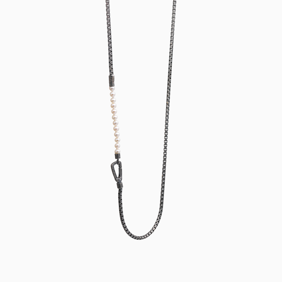 ULYSSES Mini Pearls Beads Chain Necklace-Standard View