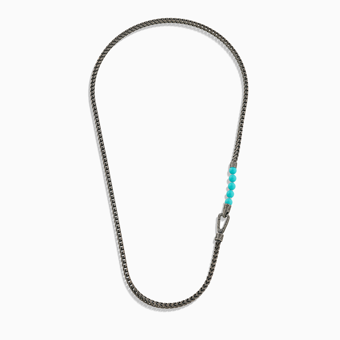 Collana con catena di perline turchesi ULYSSES