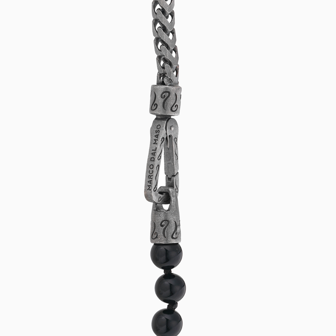 ULYSSES Onyx Beads Chain Necklace