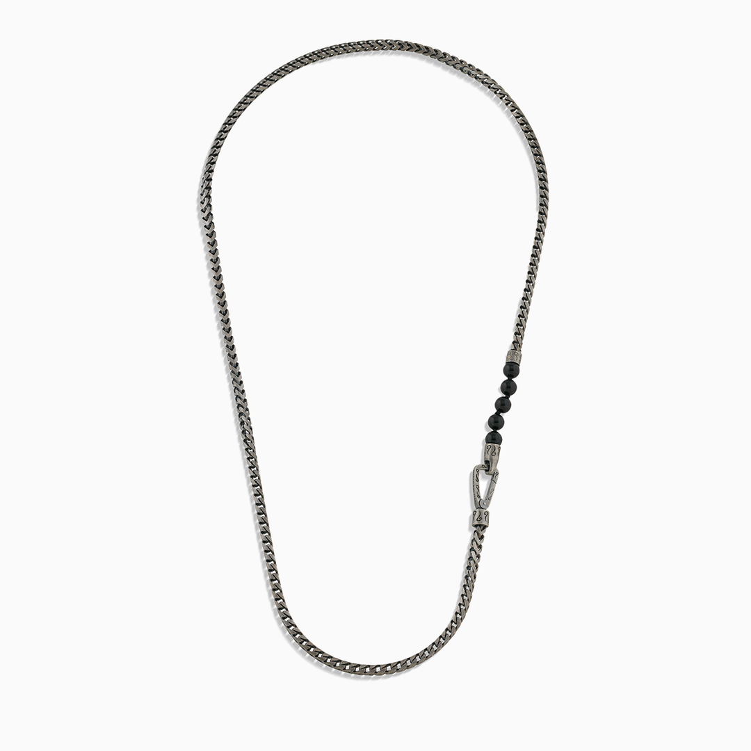 Ulysses Onyx Beads Chain Necklace