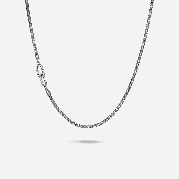LINK Oxidized Silver Chain