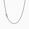 Ulysses Rope Chain, Oxidized Silver-Standard View