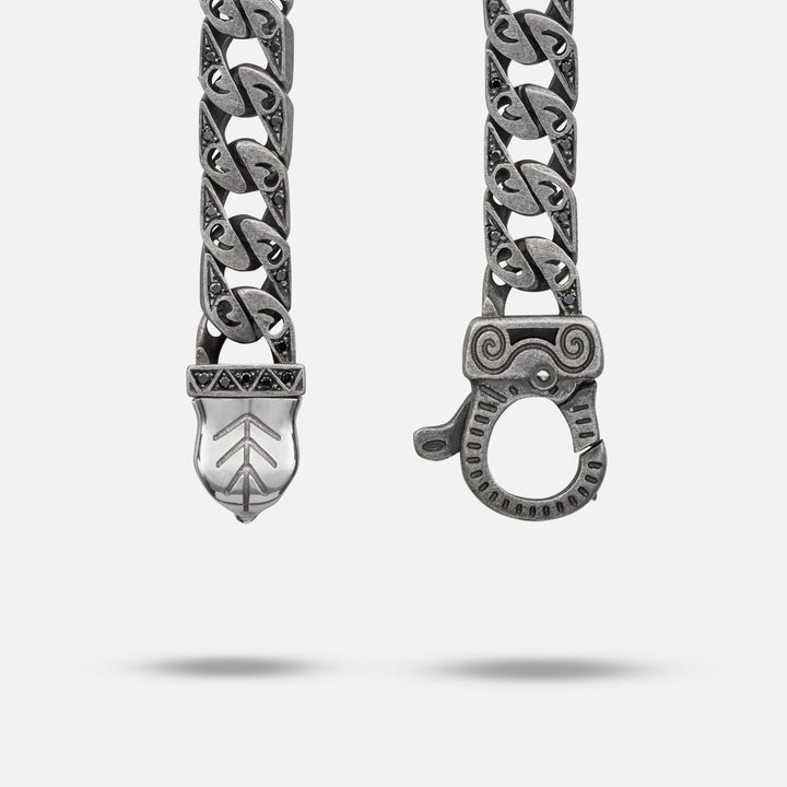 FLAMING TONGUE 6MM Necklace with Pave Diamonds