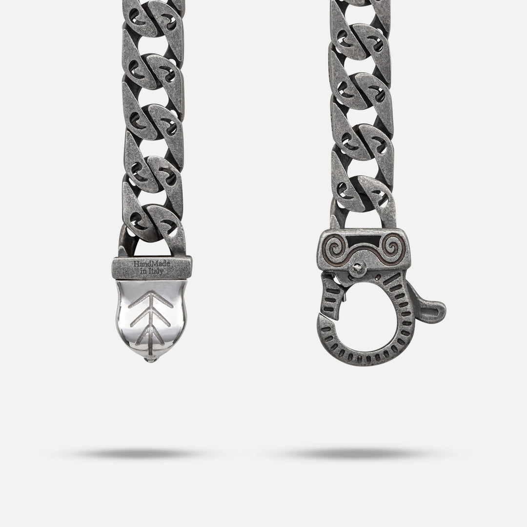 FLAMING TONGUE 6MM Necklace with Pave Diamonds