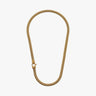 FLAMING TONGUE Cuban Link Necklace, Yellow Gold