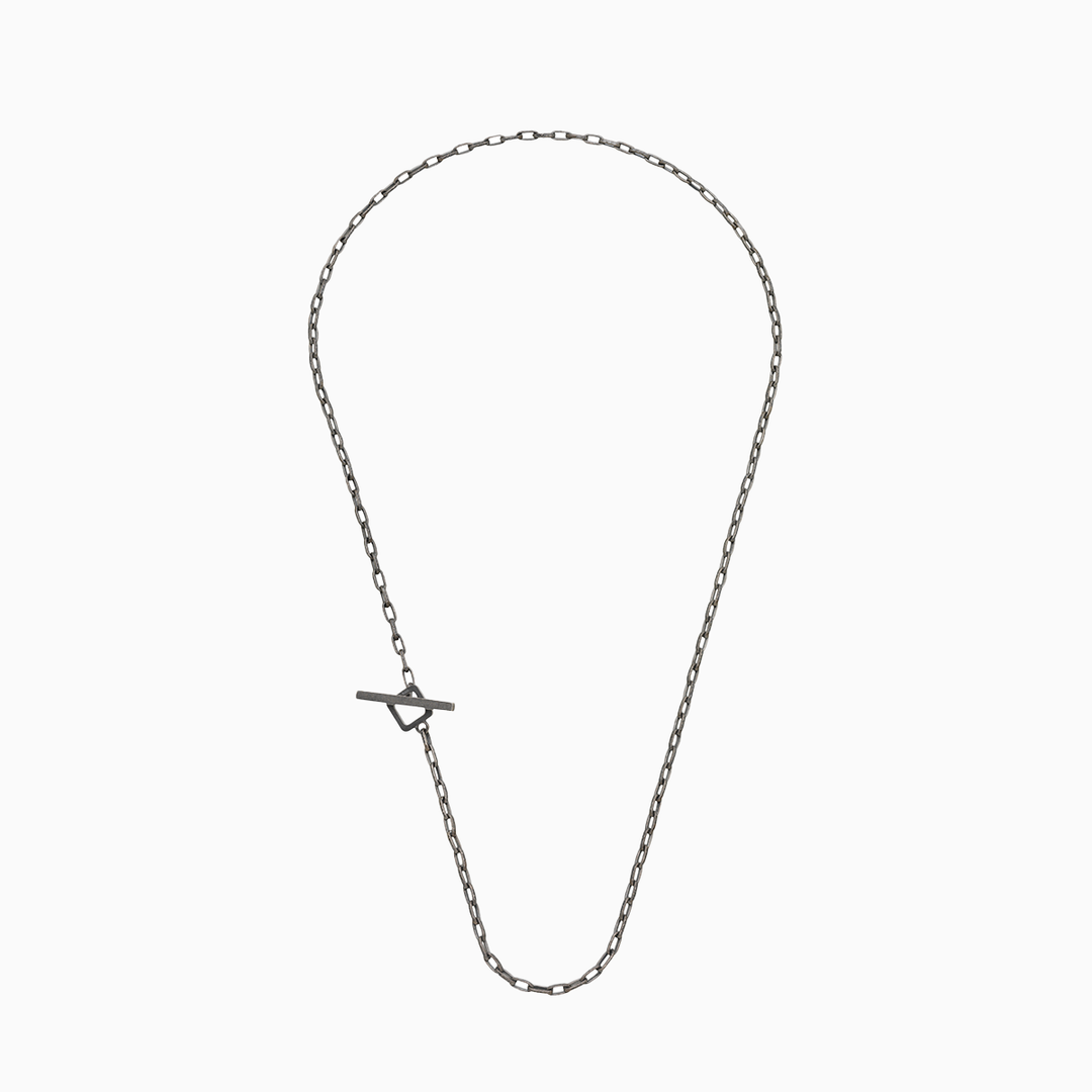 Collana Ulisse in argento ossidato