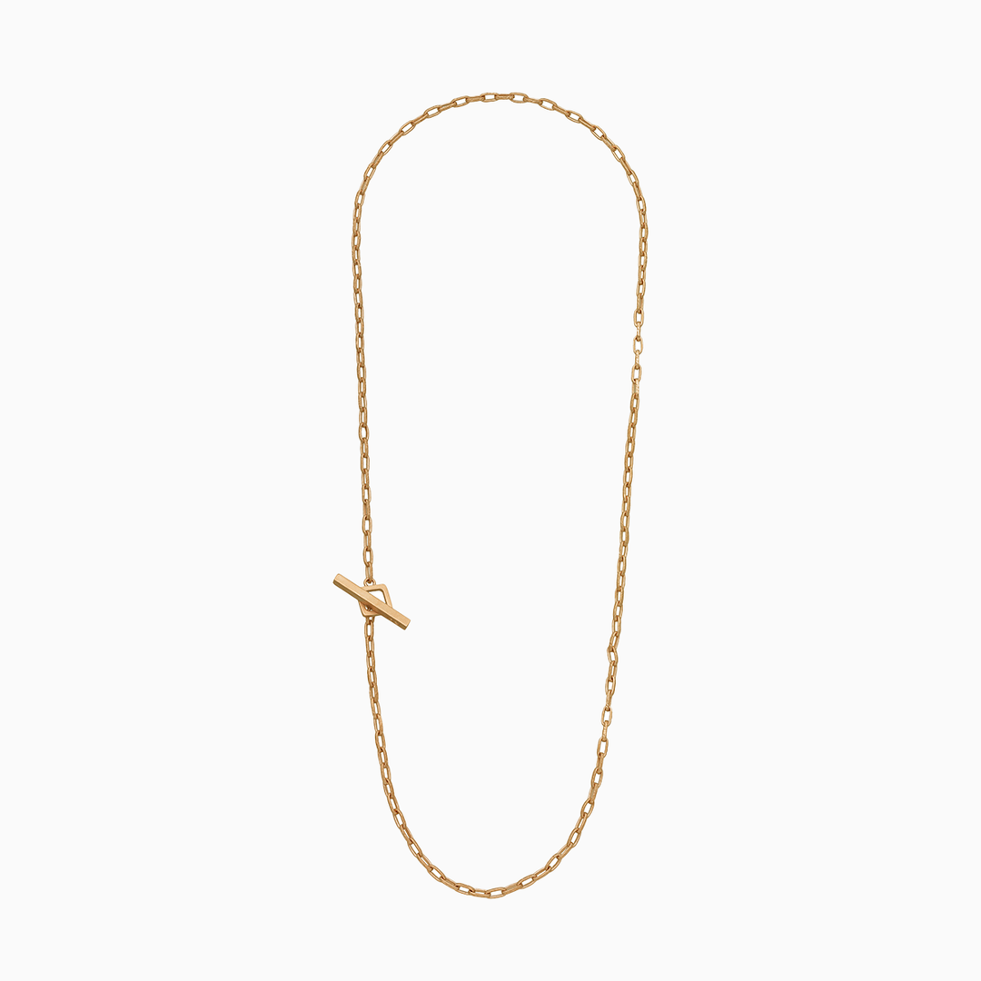 ULYSSES 18K Yellow Gold Matte Vermeil Necklace