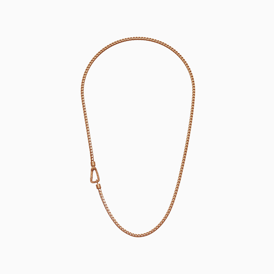 ULYSSES Mesh 18K Rose Gold Matte Vermeil Necklace-Standard View