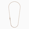 Ulysses Slim Chain Necklace, Matte Rose Gold Vermeil-Standard View 