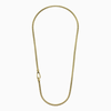 Ulysses Carved Chain Necklace, Matte Yellow Gold Vermeil-Standard View