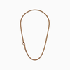 ULYSSES Carved Tubular 18K Rose Gold Vermeil Necklace-Standard View