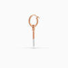 ULYSSES Drop Dipped 18K Rose Gold Vermeil Earring with Ivory Enamel-Standard View